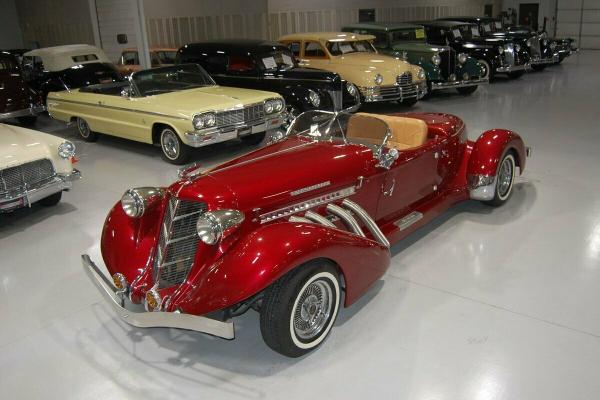 1980 Auburn Boattail Speedster Replica Cherry Red 350 V8 345 Miles