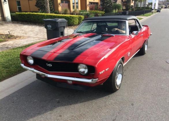 1969 Chevrolet Camaro Convertible Only 640 Miles