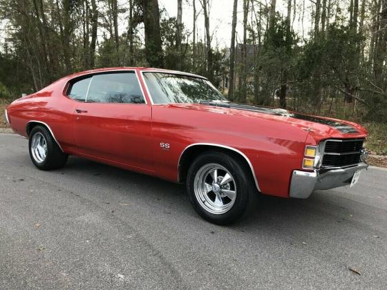 1971 Chevrolet Chevelle 454 CI V-8 Engine Automatic