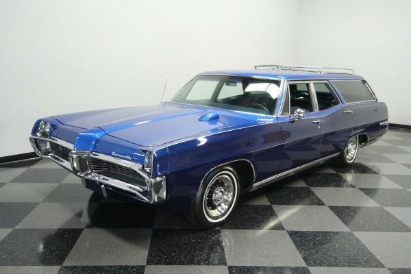 1967 Pontiac Bonneville Station Wagon 400 V8 OVERDRIVE 65210 Miles