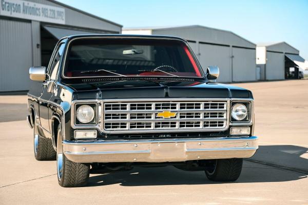 1978 Chevrolet C10 Silverado 89769 Miles BLACK Truck 454 Big Block V8