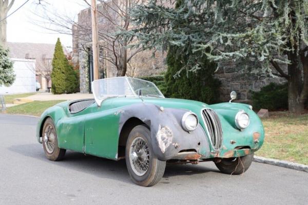 1954 Jaguar XK Roadster with C Type Head Upgrade Green