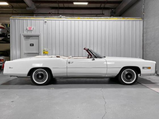 1976 Cadillac Eldorado 8 Cyl Convertible White