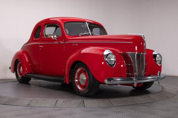 1940 Ford Coupe Red Coupe 350 V8 3 Speed Automatic 54767 Miles