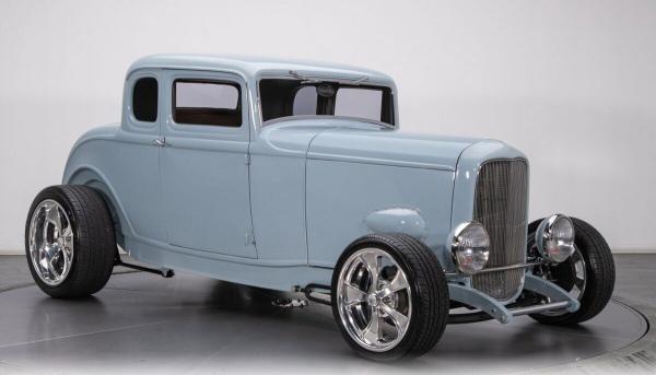 1932 Ford Coupe Light Blue V8 6 Speed Manual 1762 Miles