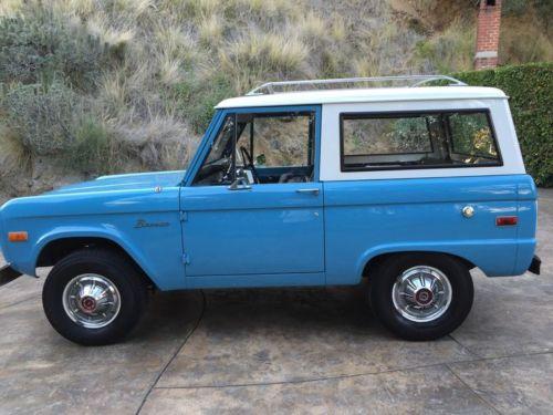 1972 Ford Bronco V6 200 SUV 6 Cyl Straight