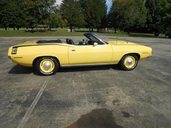 1970 Plymouth Cuda CONVERTIBLE 340 CI V8 Engine