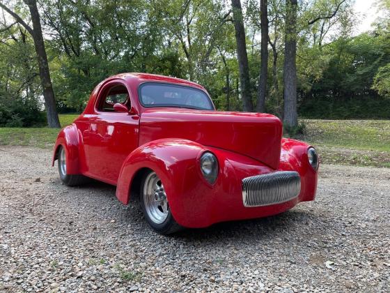 1941 Willys coupe fiberglass outlaw body very clean