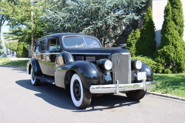 1938 Cadillac Series 75 Black with light blue cloth upholstery