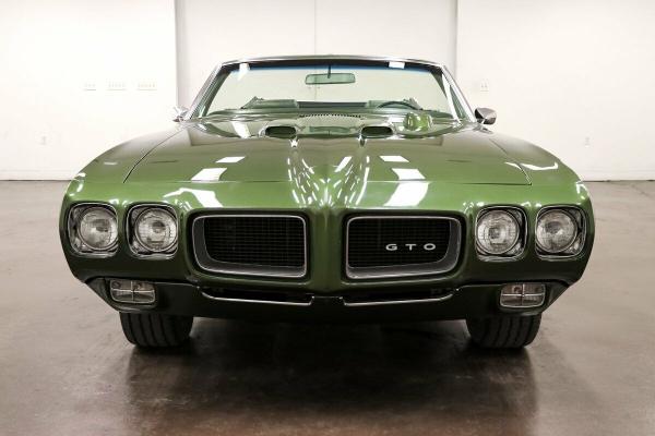 1970 Pontiac GTO 12740 Miles Pepper Green Convertible