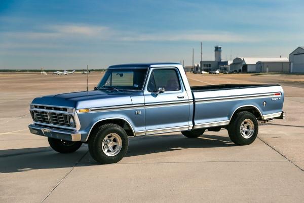 1974 Ford F 100 61124 Miles BLUE Truck 360 V8