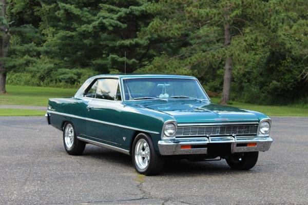 1966 Chevrolet Nova Chevy II Emerald Turquoise exterior 95036 Miles