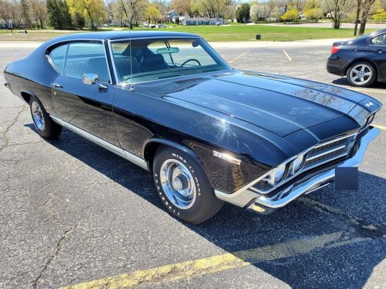 1969 Chevrolet Chevelle RARE 300HP 350 FACTORY CODE 10 RAVEN BLACK