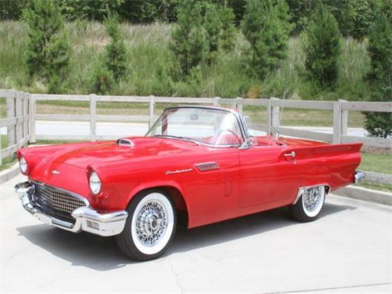 1957 Ford Thunderbird Personal Luxury Car rotisserie restoration