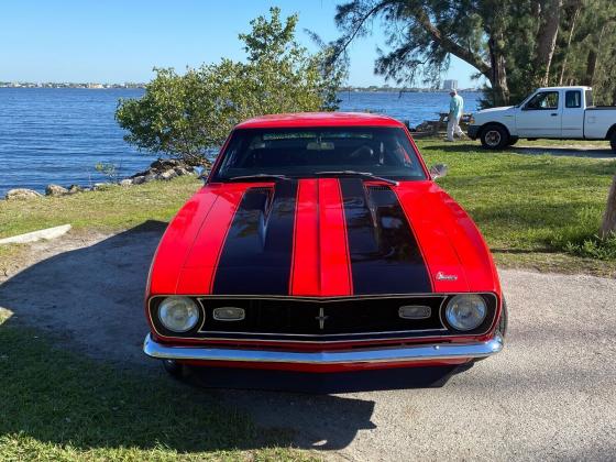 1968 Chevrolet Camaro Black racing stripes Restomod Viper