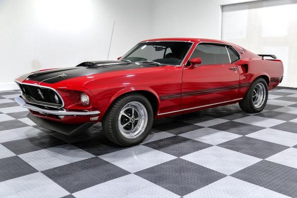 1969 Ford Mustang Mach 1 Fastback 4919 Miles RED Coupe 351 Windsor V8