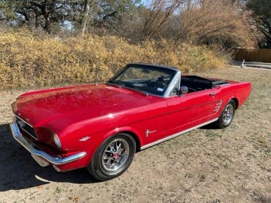 1966 Ford Mustang Convertible original Rangoon Red car