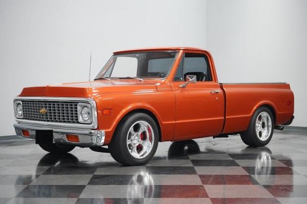 1972 Chevrolet C 10 LS Restomod custom leather interior and slick paint