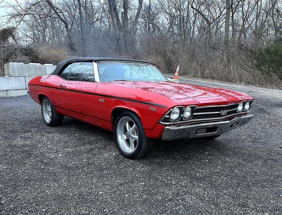 1969 CHEVELLE SS 396 SS 396 4SPD BEAUTIFUL VIPER RED PAINT