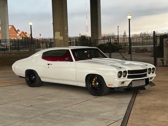 1970 Chevrolet Chevelle ls3 twin turbo 800 horsepower Porsche pure white