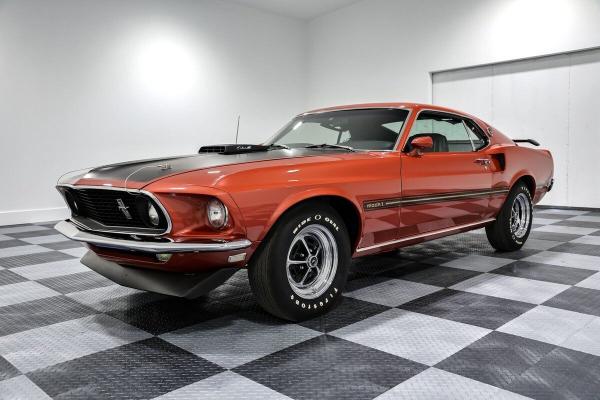 1969 Ford Mustang Mach 1 428 Super Cobra Jet 96223 Miles Indian Fire Coupe