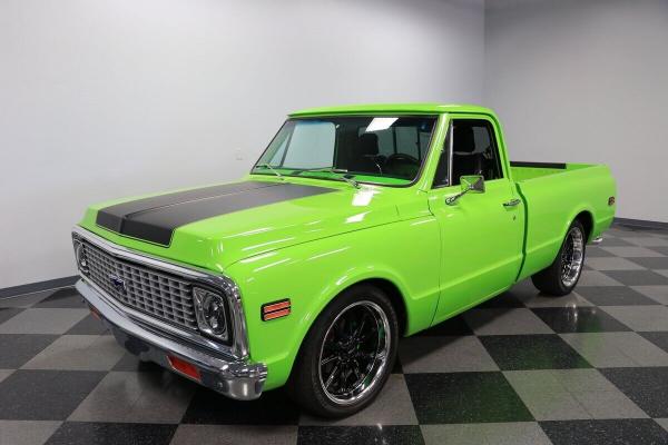 1972 Chevrolet C 10 Restomod quality build with a pulsating color