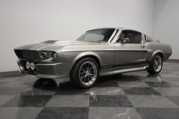 1967 Ford Mustang GT500 RESTOMOD TRIBUTE sleek metallic gray paint