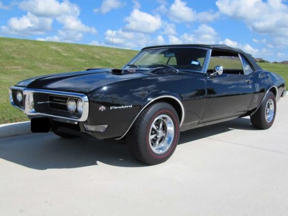 1968 Pontiac Firebird Black Bucket Seats