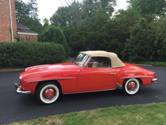 1963 Mercedes Benz SL Class 2 door convertible