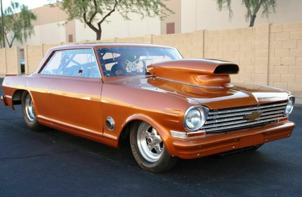 1963 Chevrolet Nova Automatic Orange with 71 Miles