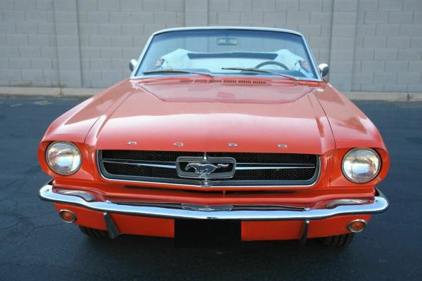 1965 Ford Mustang  Red with White interior