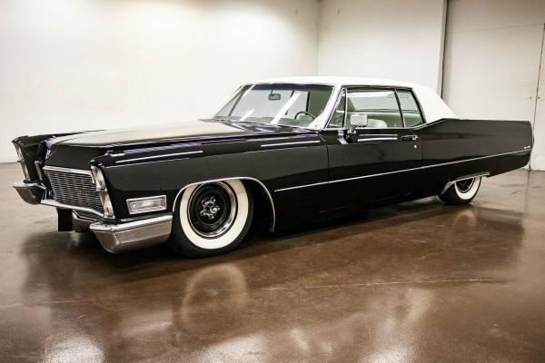 1968 Cadillac Coupe DeVille 55505 Miles Tuxedo Black 472 Cadillac V8 Turbo