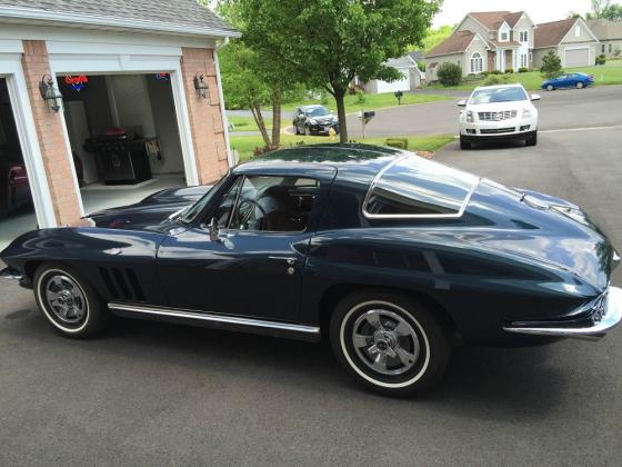 1966 Corvette Coupe 3 Speed Transmission 300 HP 327 Engine