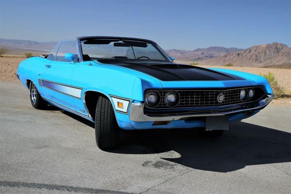 1970 FORD Torino Blue CONVERTIBLE in pristine condition