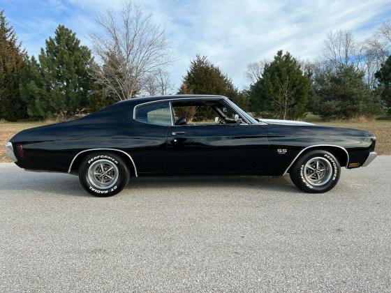 1970 Chevrolet Chevelle SS 454 V8 Automatic Tilt Black True SS