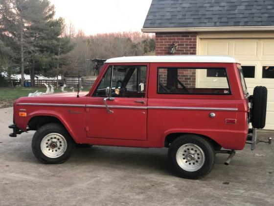 1969 Ford Bronco SUV 4WD Manual Transmission