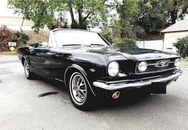 1966 Ford Mustang color combination Black exterior with Black interior