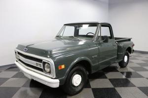 1970 Chevrolet C 10 Stepside Green 230 CI Inline 6 29915 Miles