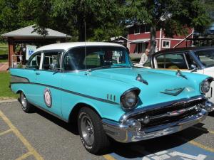 1957 Chevrolet Belair Larkspur Blue 73614 original miles