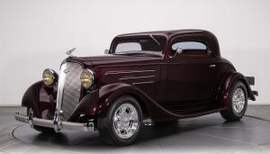 1934 Chevrolet Coupe Burgundy Coupe 3 Speed 724 Miles