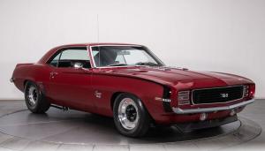 1969 Chevrolet Camaro Burgundy Hardtop 421 V8 4 Speed Automatic 3015 Miles