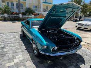 1969 Ford Mustang Real H code Mach 1 351 Windsor 4bbl Gulfstream Aqua