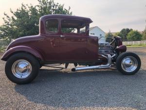 1931 Ford Model A Coupe Hotrod chevy 327 3x2 Rochester 2Gs