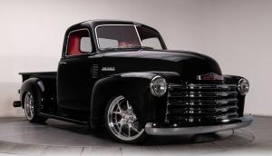 1953 Chevrolet 3100 Pickup Truck Black Street Rod 8 stack LS V8 Automatic