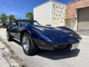 1973 Chevrolet Corvette 2dr Coupe 4 Speed Blue 350cu 89377 Miles