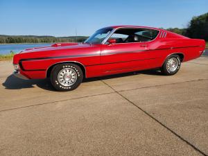 1969 Ford Torino GT Fastback Red with Black Interior 61000 Miles