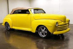 1948 Ford Convertible Restomod 22822 Miles Yellow Convertible 521ci