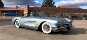 1958 Chevrolet Corvette extremely nice build original silver blue car