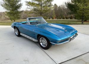 1964 CHEVROLET Corvette BEAUTIFUL LEMANS BLUE PAINT 327 4SPD 2762 Miles