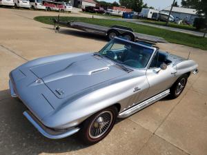 1966 Chevrolet Corvette SILVER PEARL WITH BRIGHT BLUE INTERIOR